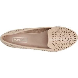 | t o p s h o p | misty perforated loafer flat